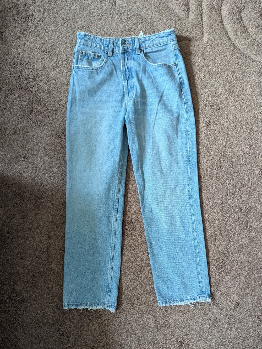 Zara Light Blue Straight Women's Jeans